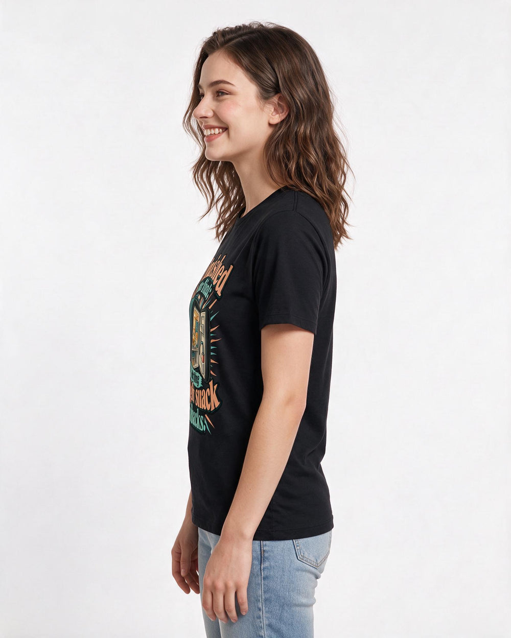 Graduation Black T-Shirt for Women – Everyday Expression Graphic Tee product image 2
