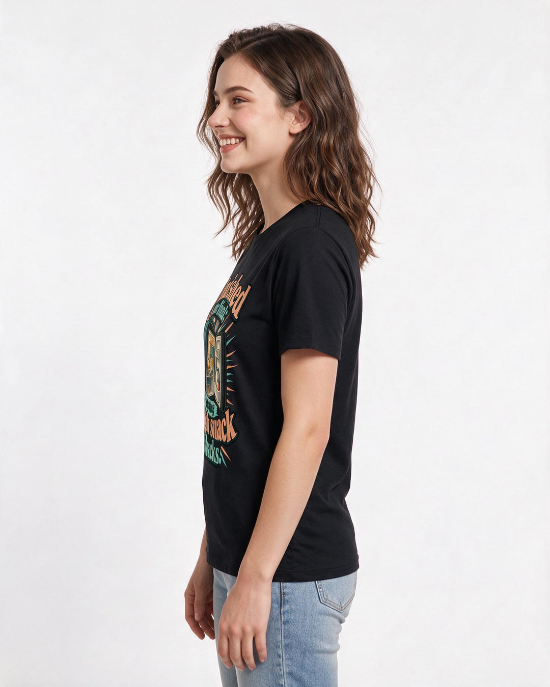 Graduation Black T-Shirt for Women – Everyday Expression Graphic Tee product image 2