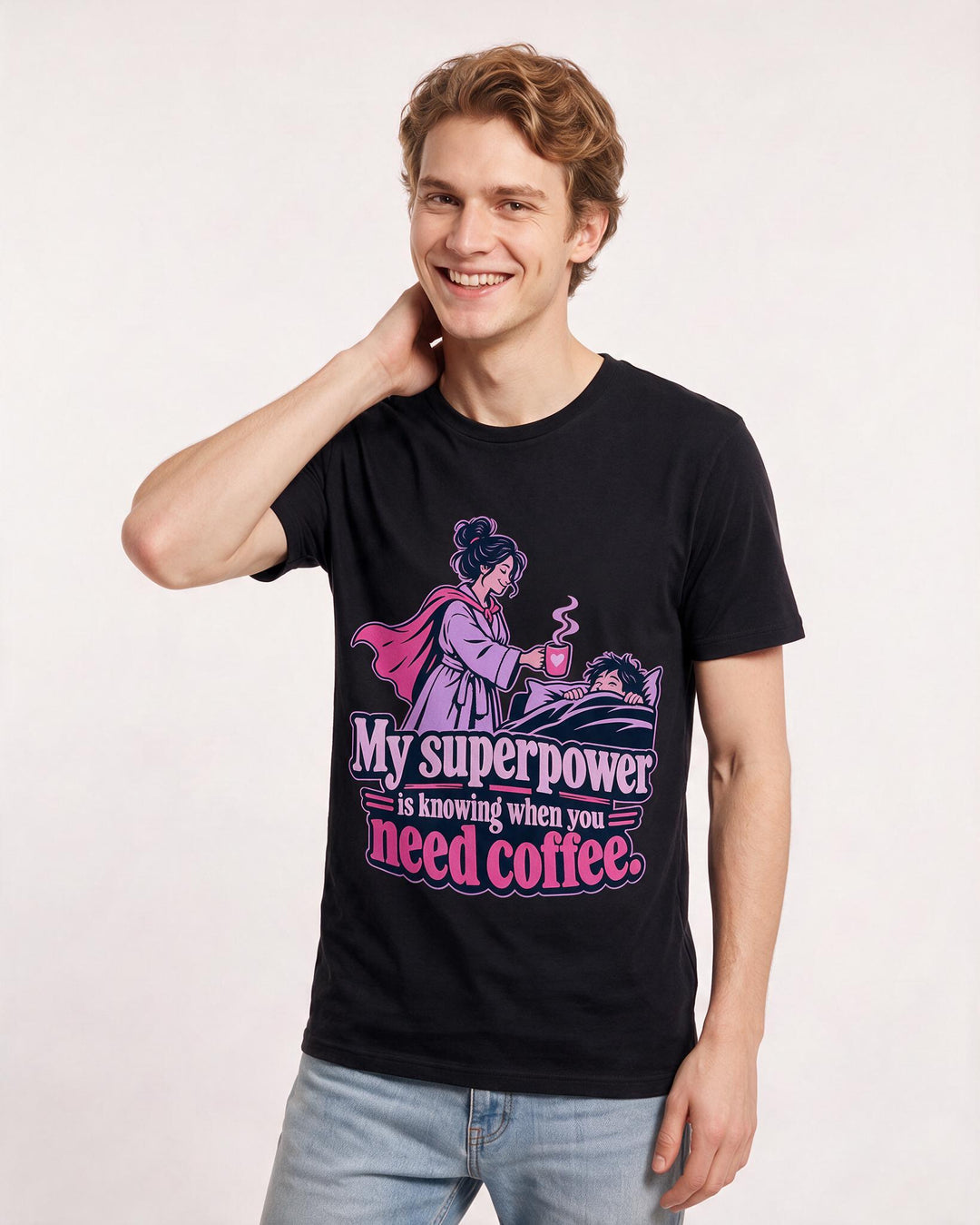 Grandparent Black T-Shirt for Men – Everyday Expression Graphic Tee product image 1