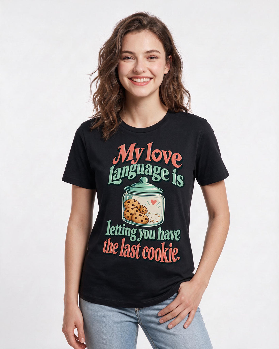 Grandparent Black T-Shirt for Women – Everyday Expression Graphic Tee product image 1