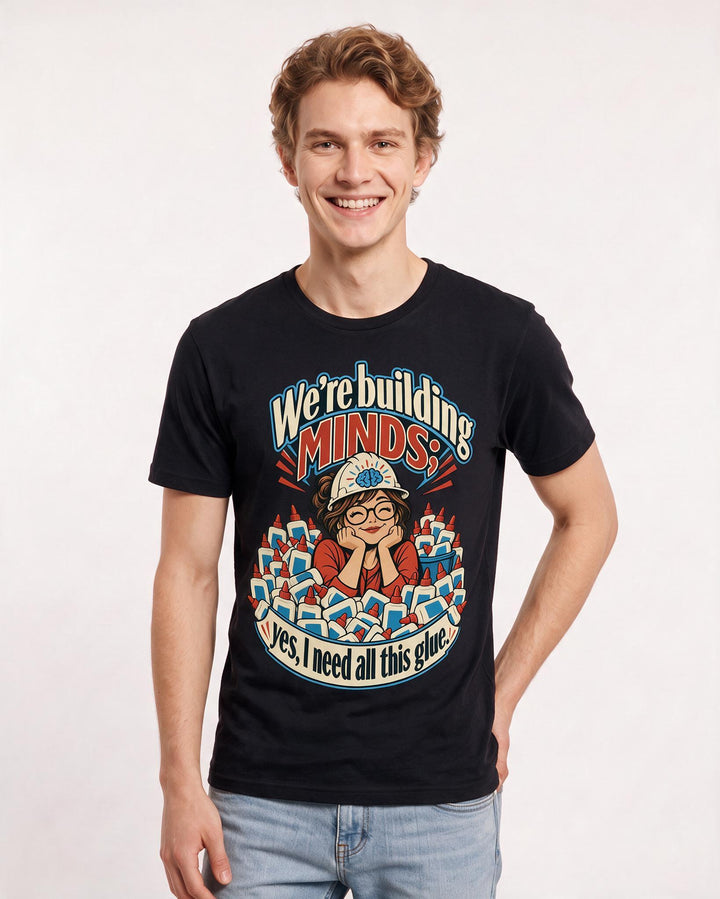 Teacher Black T-Shirt for Men – Everyday Expression Graphic Tee product image 1