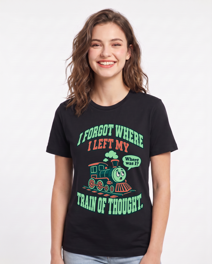 Meme Black T-Shirt for Women – Everyday Expression Graphic Tee product image 3