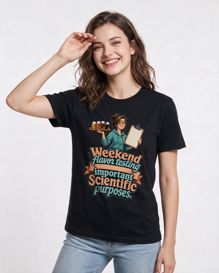 Beer Black T-Shirt for Women – Everyday Expression Graphic Tee product image 1