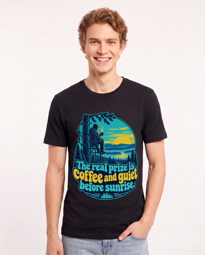 Hunting Black T-Shirt for Men – Everyday Expression Graphic Tee product image 3