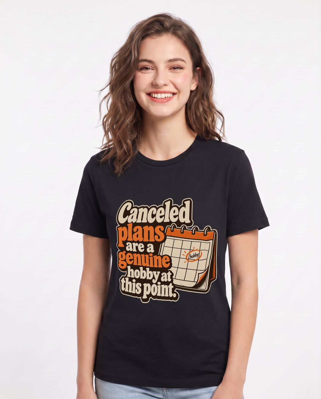 Meme Black T-Shirt for Women – Everyday Expression Graphic Tee product image 3