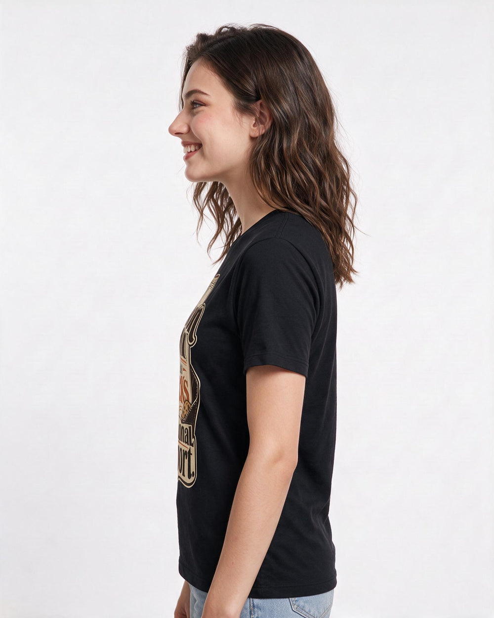 Teacher Women's Black T-Shirt – My lesson plan includes snacks for emotional support. product image 2