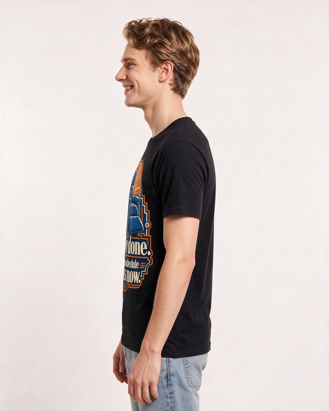 Graduation Black T-Shirt for Men – Everyday Expression Graphic Tee product image 2