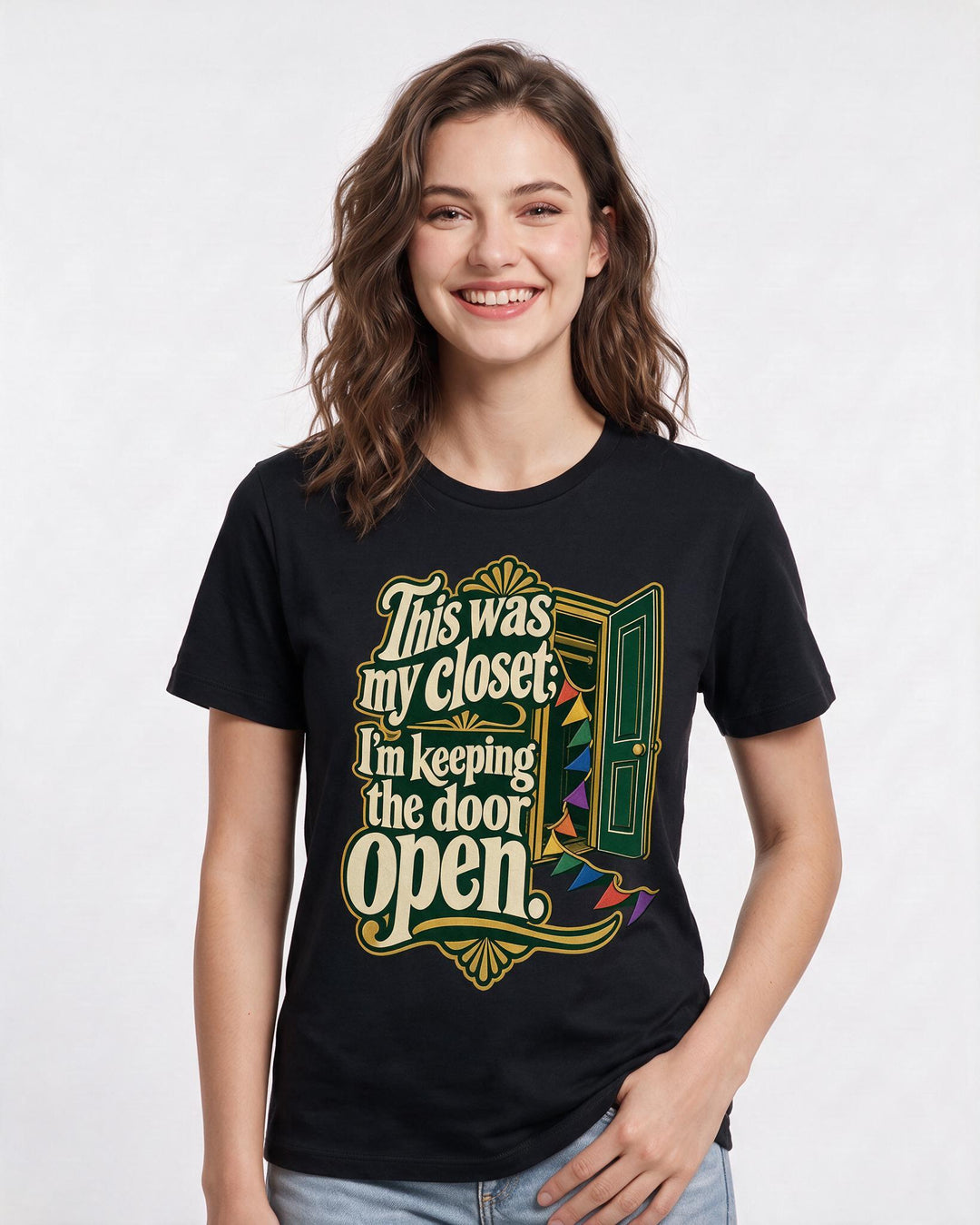 Pride Black T-Shirt for Women – Everyday Expression Graphic Tee product image 1