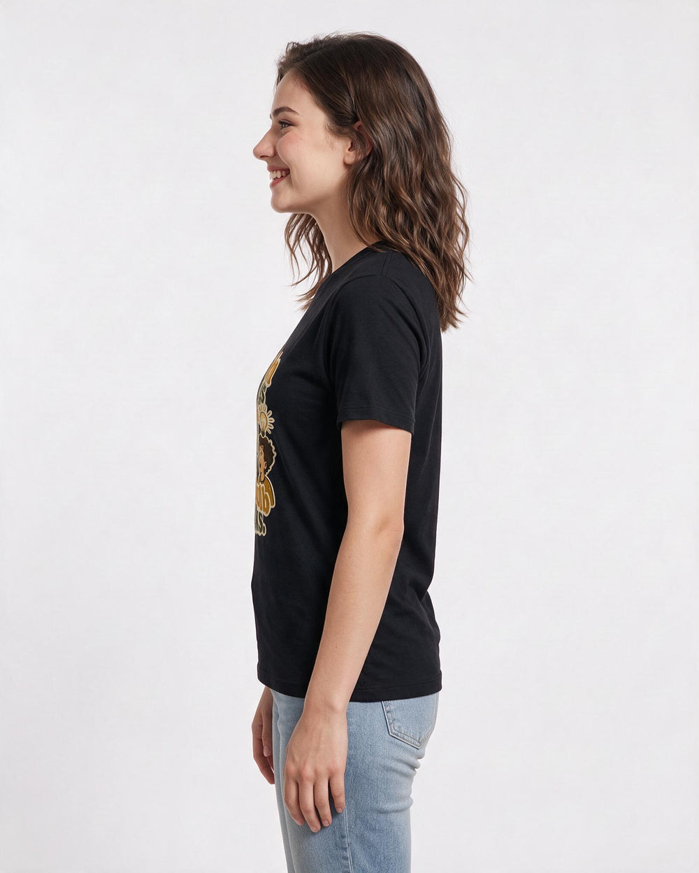 Teacher Black T-Shirt for Women – Everyday Expression Graphic Tee product image 2