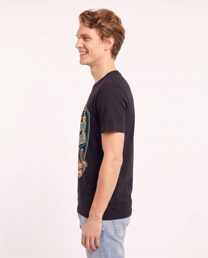 Graphic Men's Black T-Shirt - My back aches from a different kind of product image 2