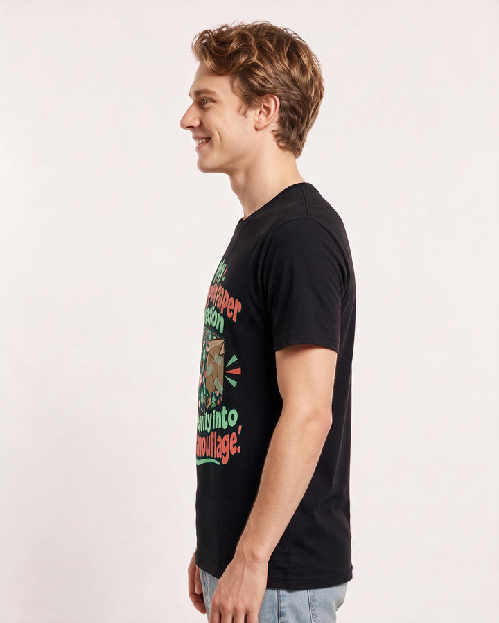 Christmas Black T-Shirt for Men – Holiday Theme Graphic Tee product image 2