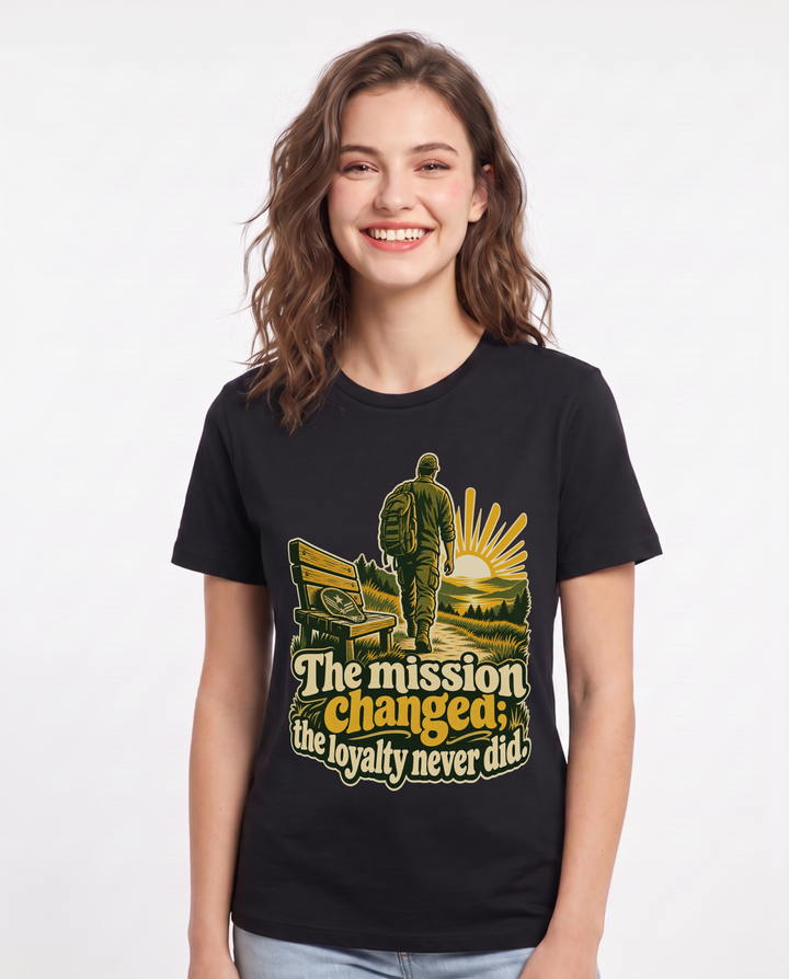 Veteran Black T-Shirt for Women – Everyday Expression Graphic Tee product image 3