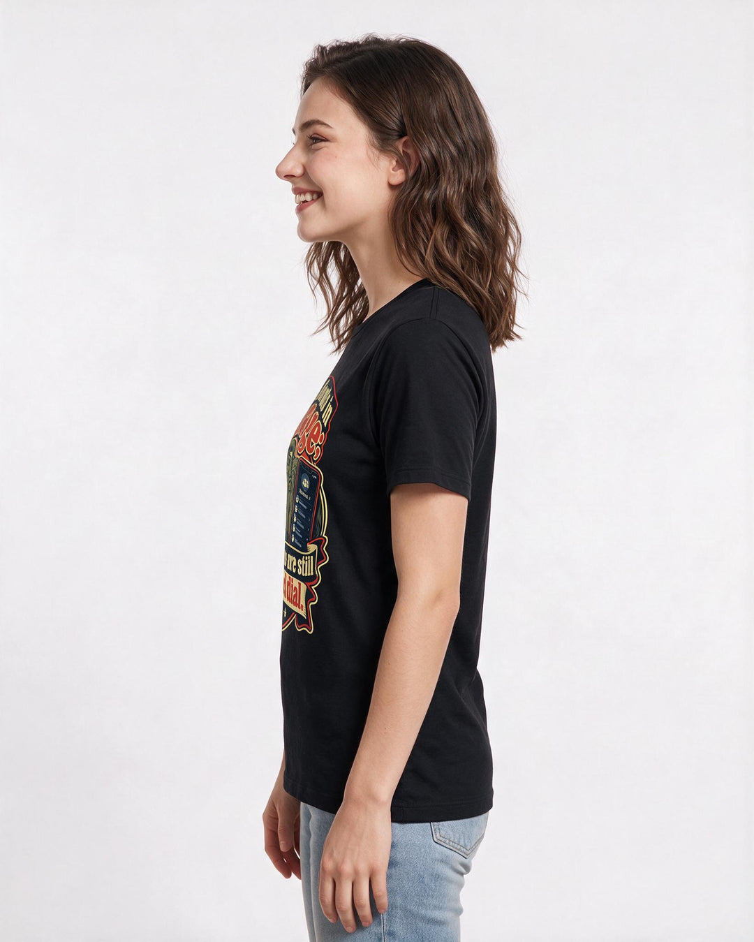 Veteran Black T-Shirt for Women – Everyday Expression Graphic Tee product image 2