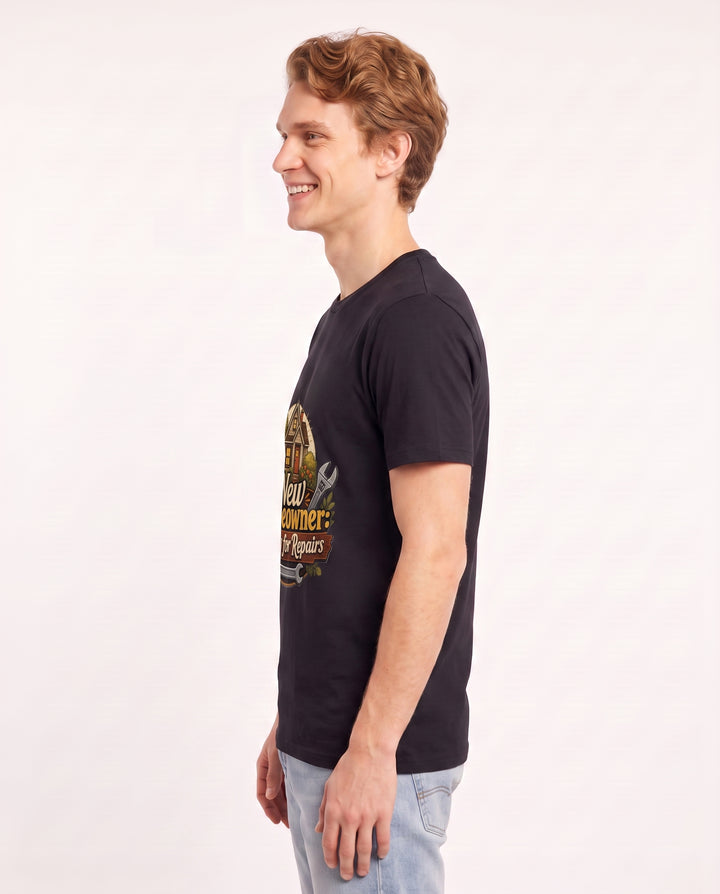 New Homeowner: Ready for Repairs Men's Black T-Shirt product image 3