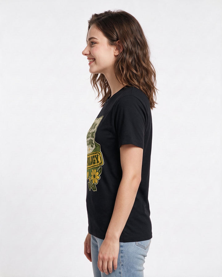 Pride Black T-Shirt for Women – Everyday Expression Graphic Tee product image 2