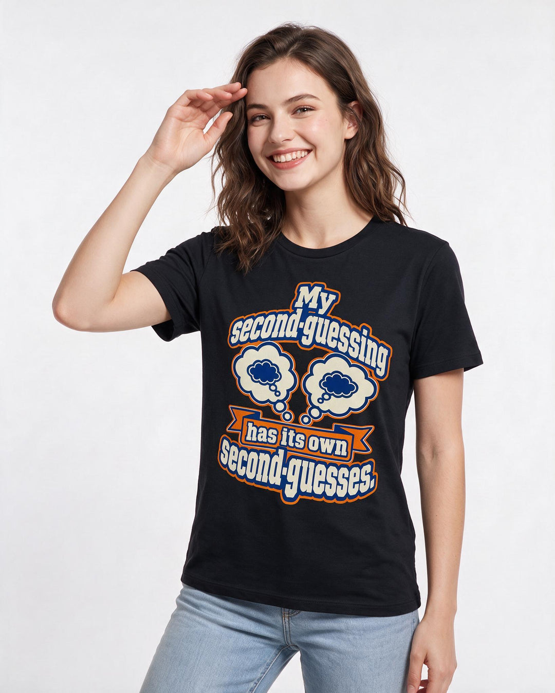 Meme Black T-Shirt for Women – Everyday Expression Graphic Tee product image 1