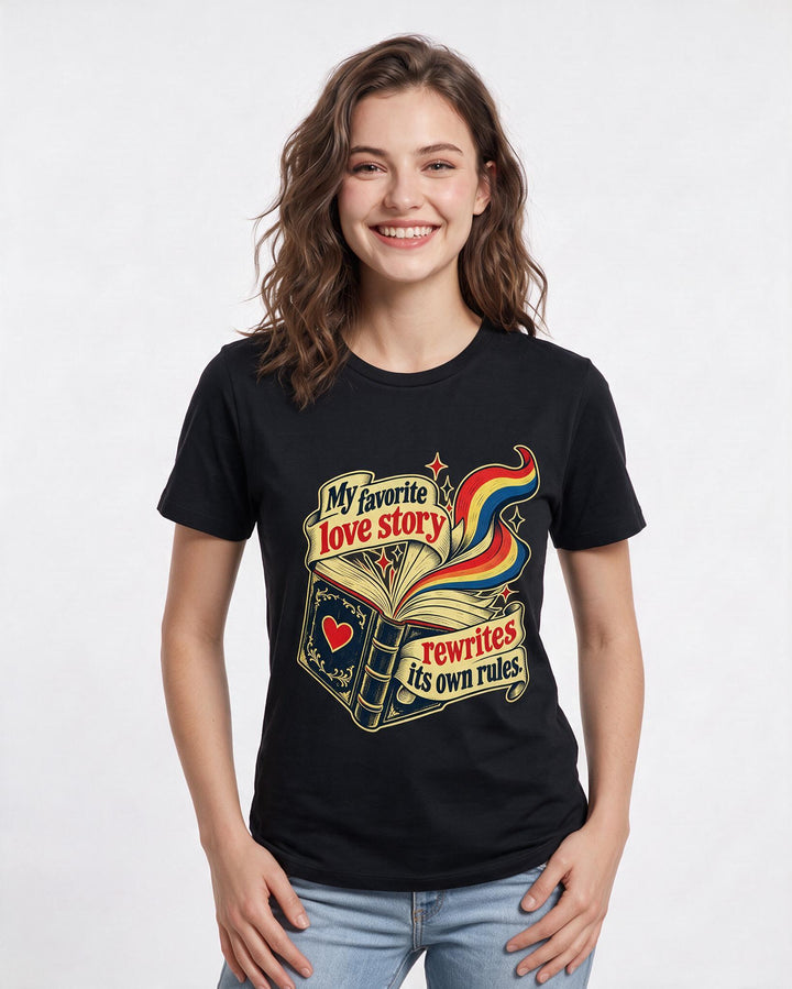 Pride Black T-Shirt for Women – Everyday Expression Graphic Tee product image 1