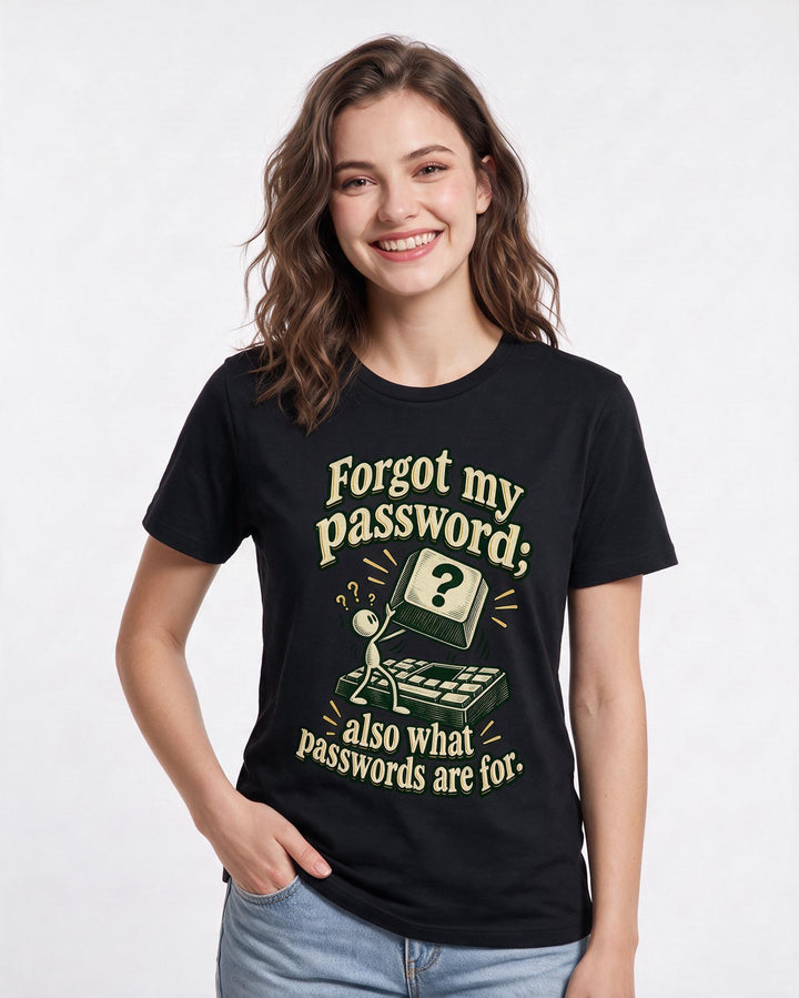 Meme Black T-Shirt for Women – Everyday Expression Graphic Tee product image 1
