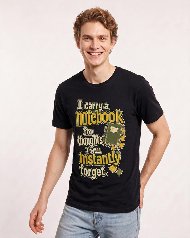 Meme Black T-Shirt for Men – Everyday Expression Graphic Tee product image 3