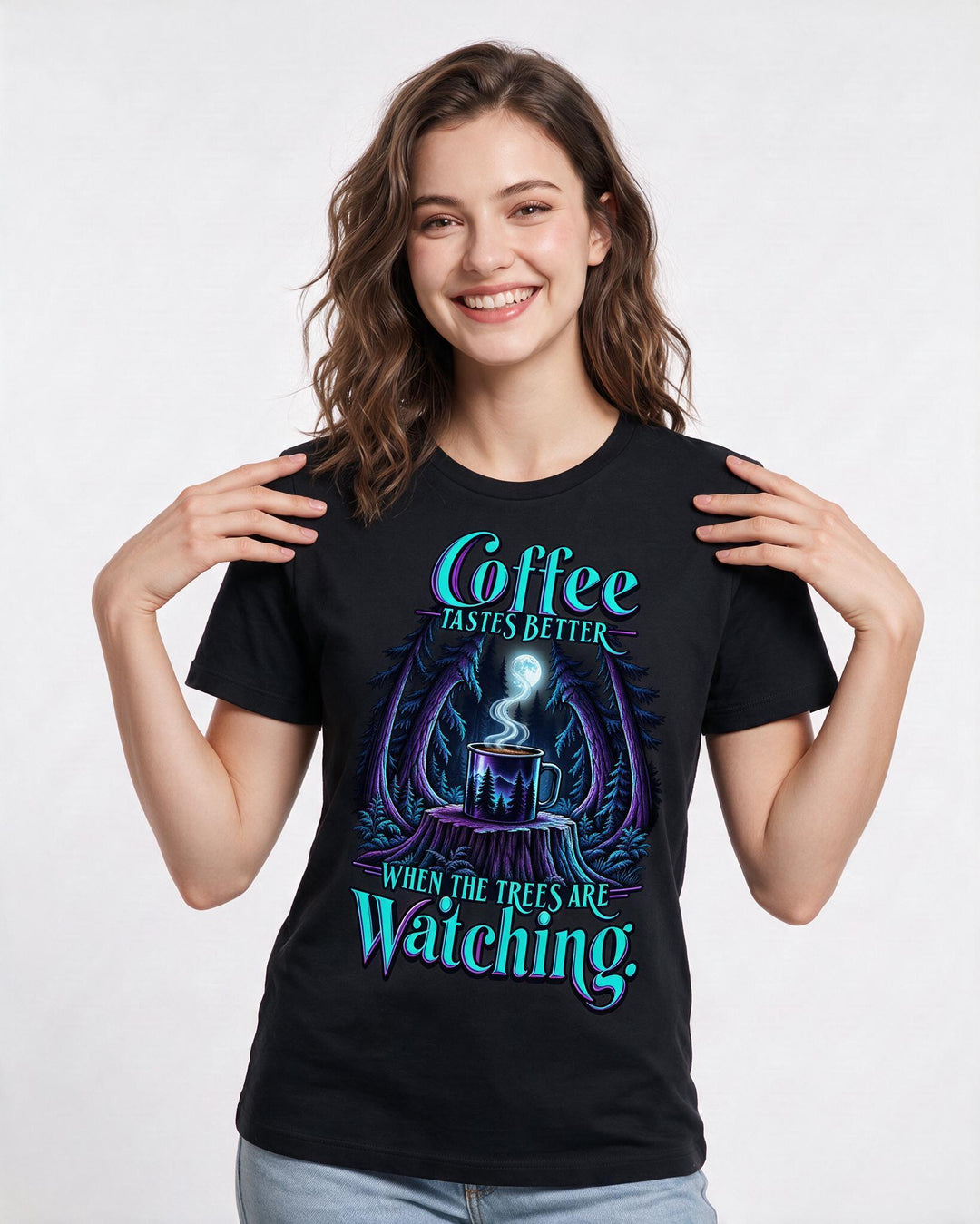 Hunting Black T-Shirt for Women – Everyday Expression Graphic Tee product image 1
