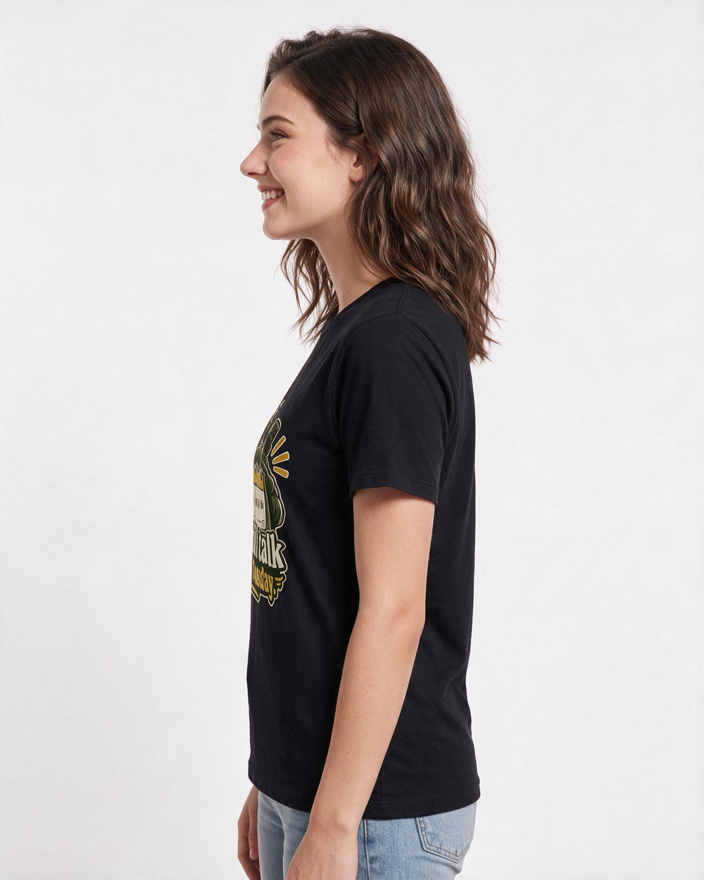 Veteran Black T-Shirt for Women – Everyday Expression Graphic Tee product image 2