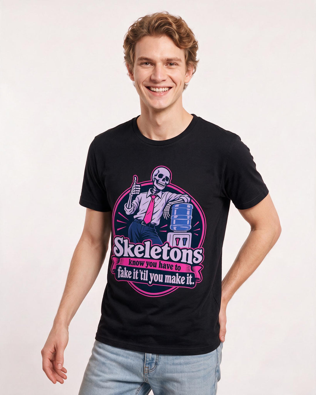 Halloween Black T-Shirt for Men – Halloween Theme Graphic Tee product image 1