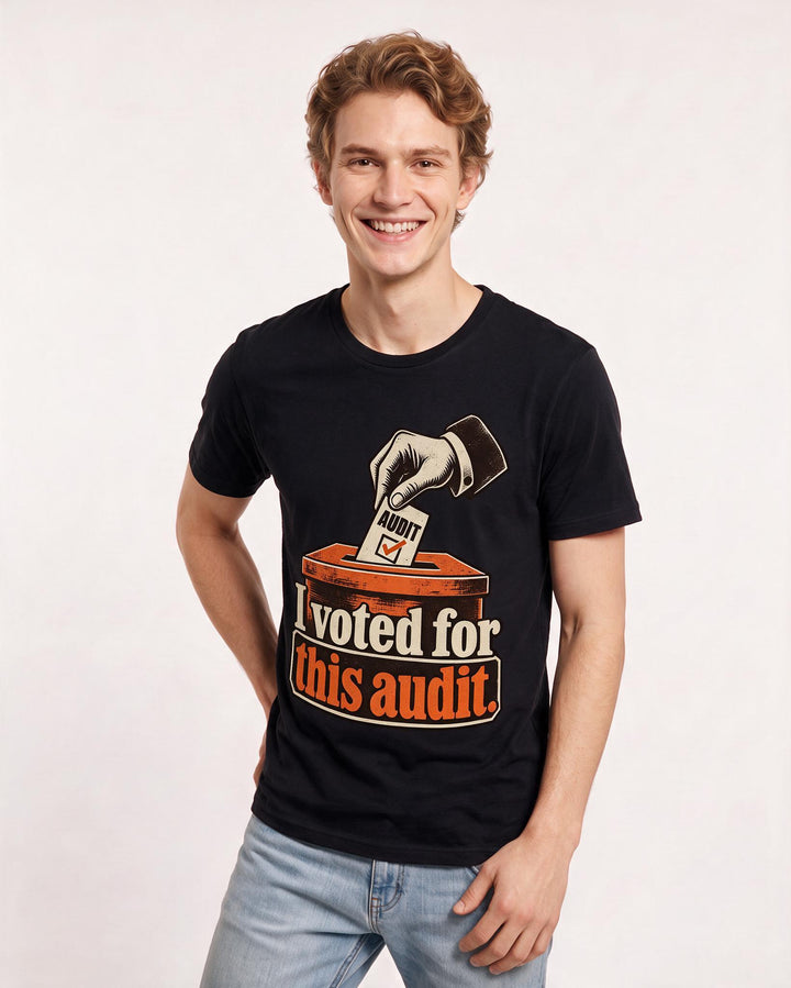 Political Statement Black T-Shirt for Men – Everyday Expression Graphic Tee product image 1