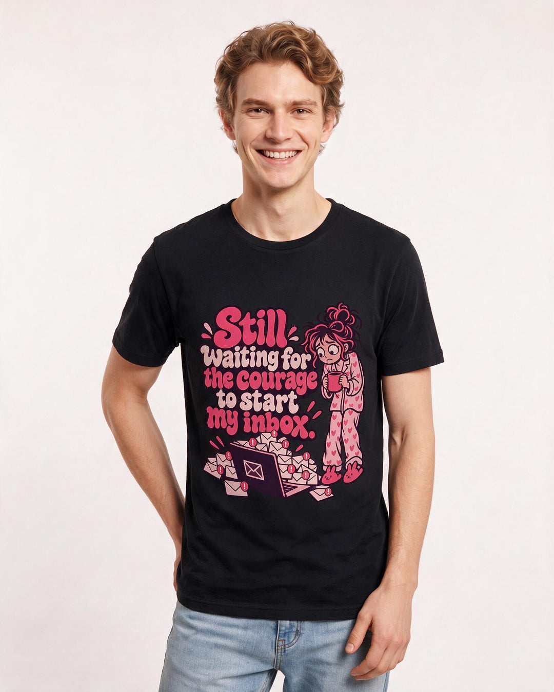 Meme Black T-Shirt for Men – Everyday Expression Graphic Tee product image 1