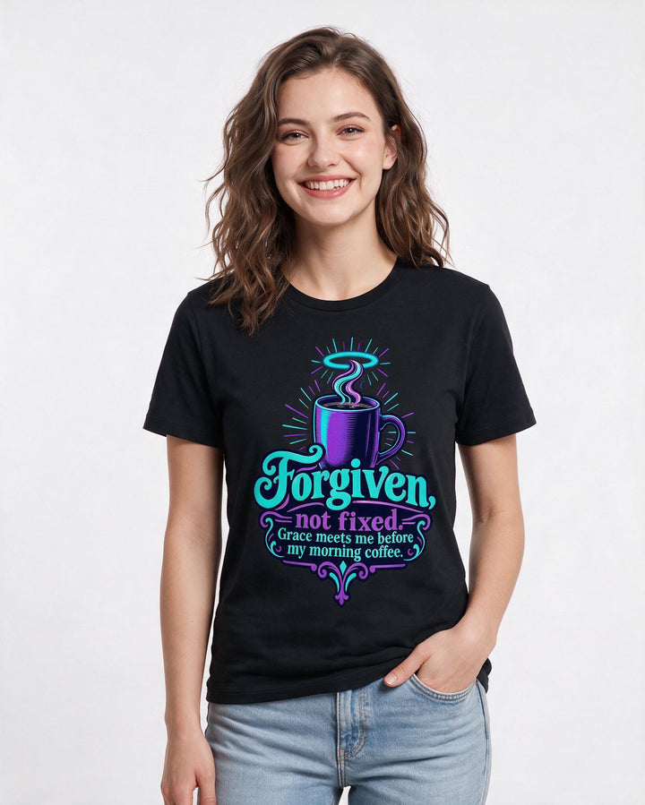 Christian Faith Black T-Shirt for Women – Everyday Expression Graphic Tee product image 1