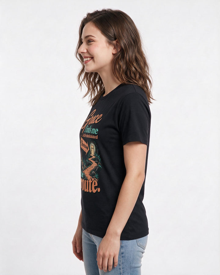 Christian Faith Black T-Shirt for Women – Everyday Expression Graphic Tee product image 2