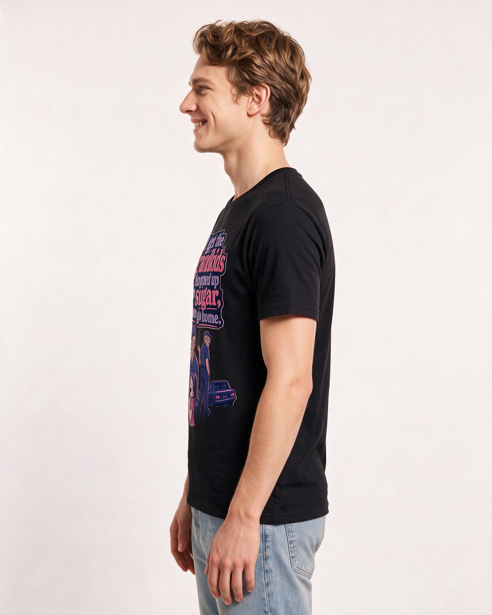 Grandparent Black T-Shirt for Men – Everyday Expression Graphic Tee product image 2