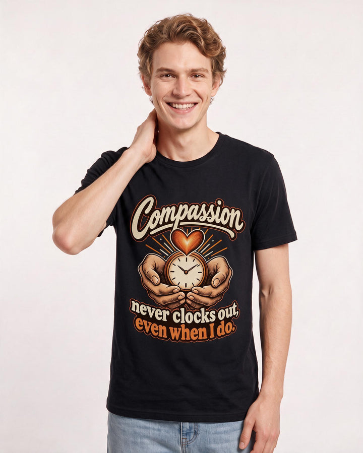Nurse Black T-Shirt for Men – Nursing Life Graphic Tee product image 1