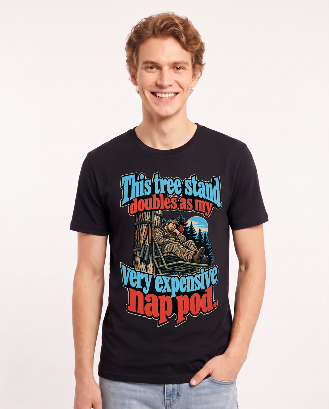 Hunting Black T-Shirt for Men – Everyday Expression Graphic Tee product image 3