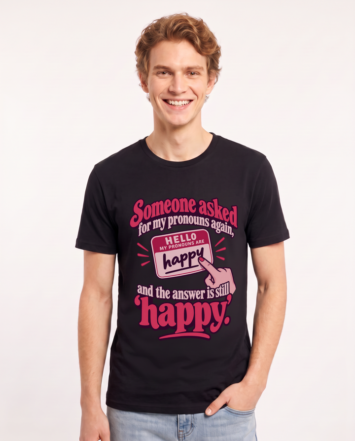 Pride Black T-Shirt for Men – Everyday Expression Graphic Tee product image 3