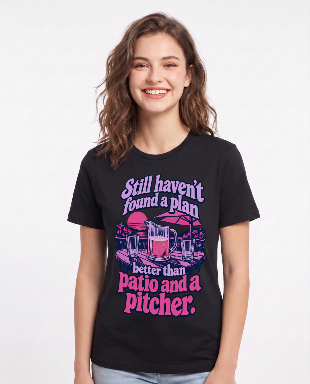 Beer Black T-Shirt for Women – Everyday Expression Graphic Tee product image 3