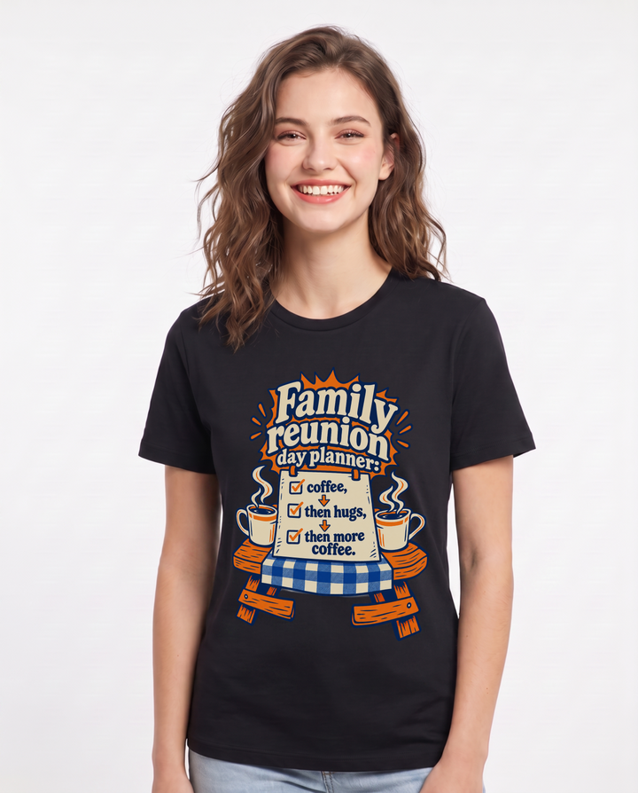 Family Black T-Shirt for Women – Everyday Expression Graphic Tee product image 3