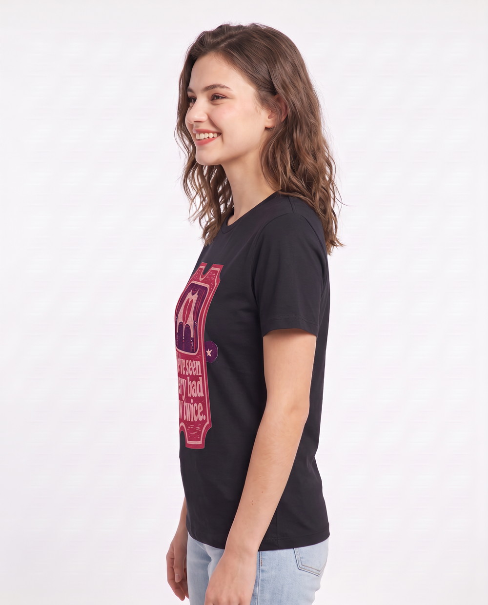 Couples Women's Black T-Shirt - We've seen every bad show twice. product image 2