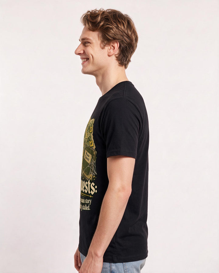 Gaming Black T-Shirt for Men – Game Night Graphic Tee product image 2