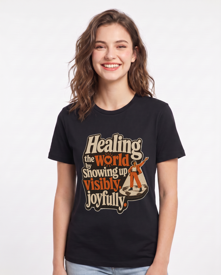 Pride Black T-Shirt for Women – Everyday Expression Graphic Tee product image 3