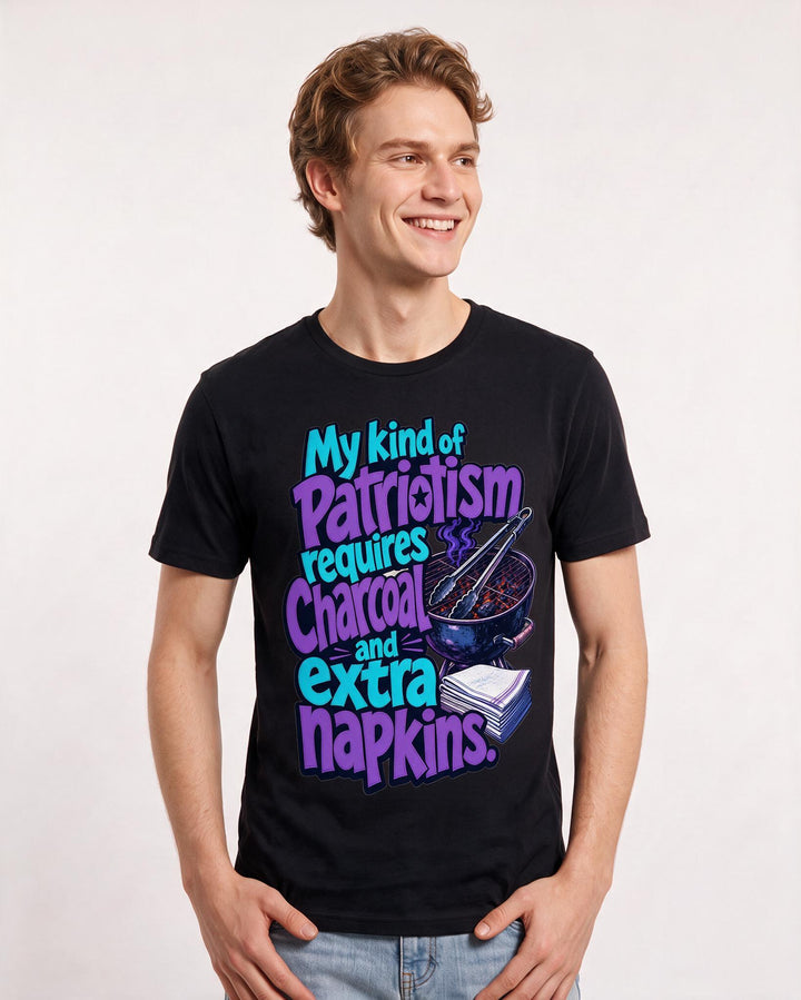 Patriotic Black T-Shirt for Men – Everyday Expression Graphic Tee product image 1