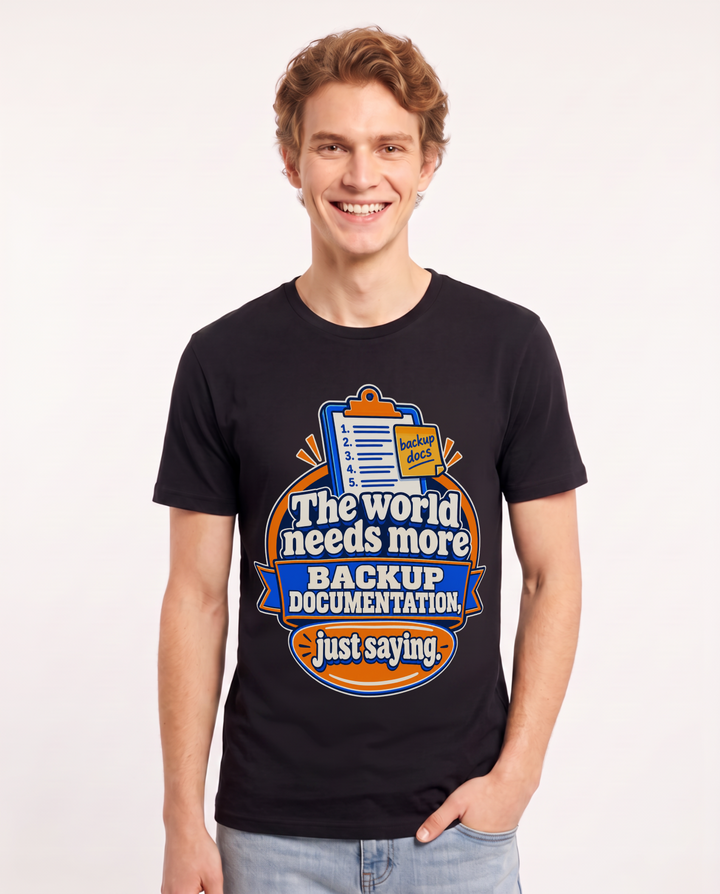 Neurodiversity Black T-Shirt for Men – Everyday Expression Graphic Tee product image 3
