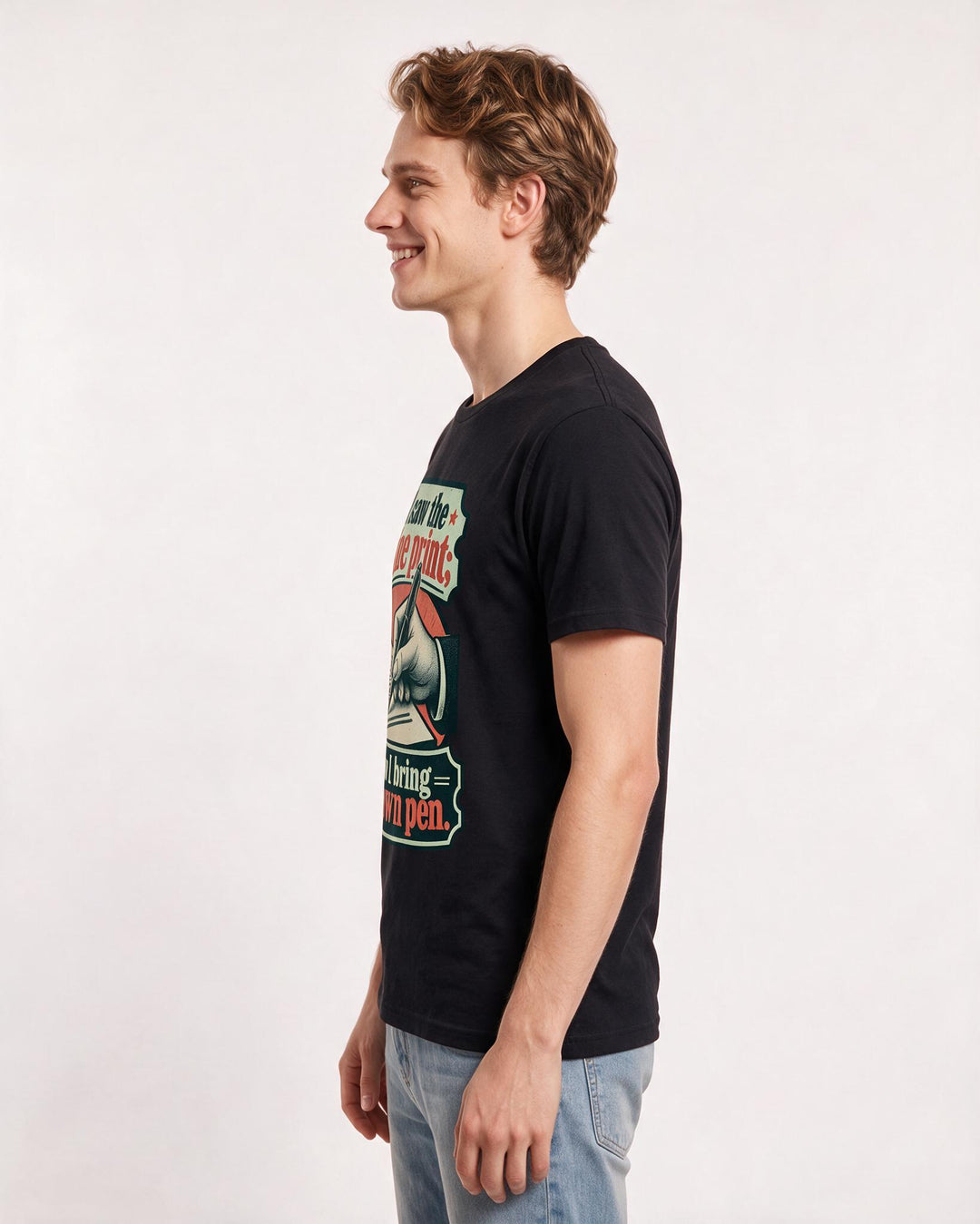 Political Statement Black T-Shirt for Men – Everyday Expression Graphic Tee product image 2