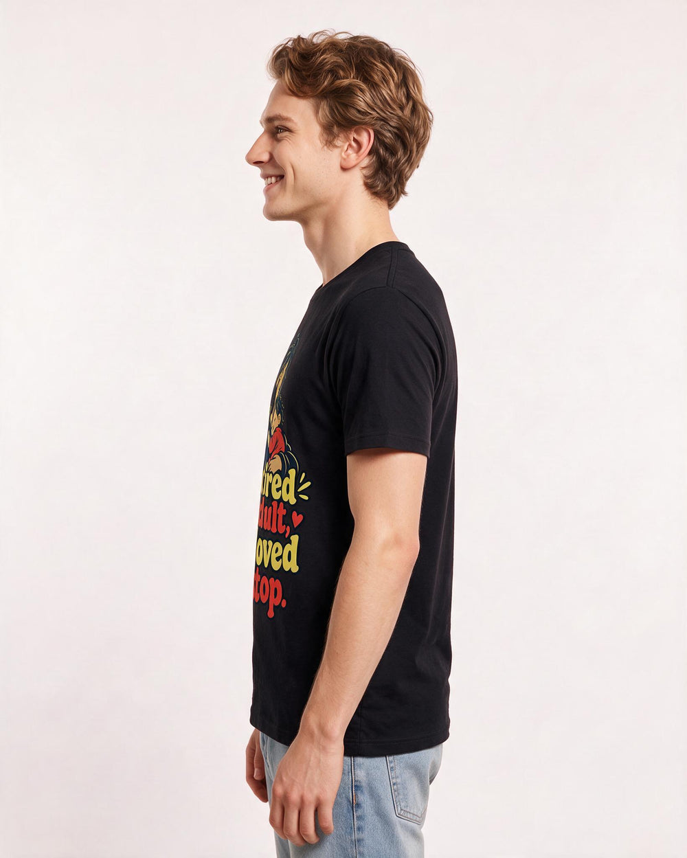Grandparent Black T-Shirt for Men – Everyday Expression Graphic Tee product image 2
