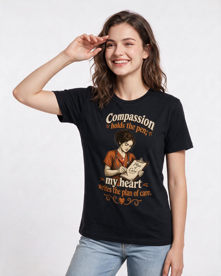 Nurse Black T-Shirt for Women – Nursing Life Graphic Tee product image 3