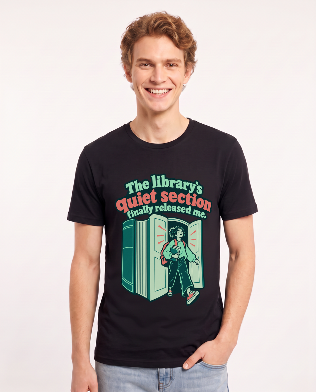 Graduation Black T-Shirt for Men – Everyday Expression Graphic Tee product image 3