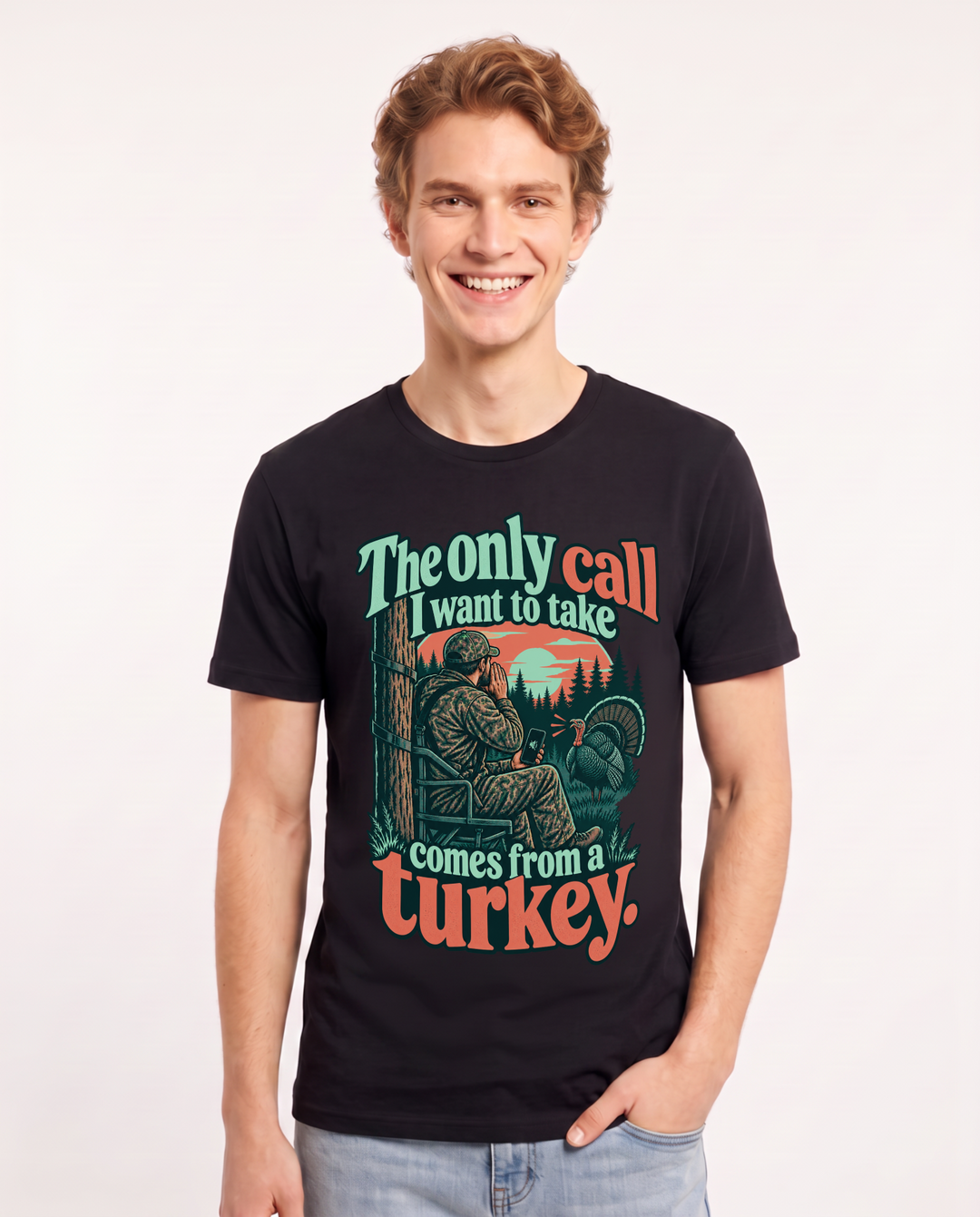 Hunting Black T-Shirt for Men – Everyday Expression Graphic Tee product image 3
