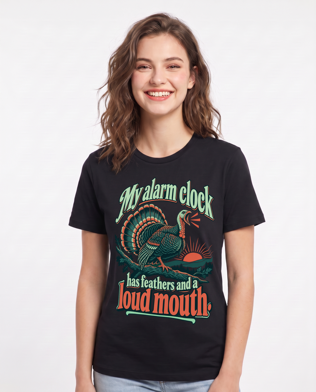 Hunting Black T-Shirt for Women – Everyday Expression Graphic Tee product image 3