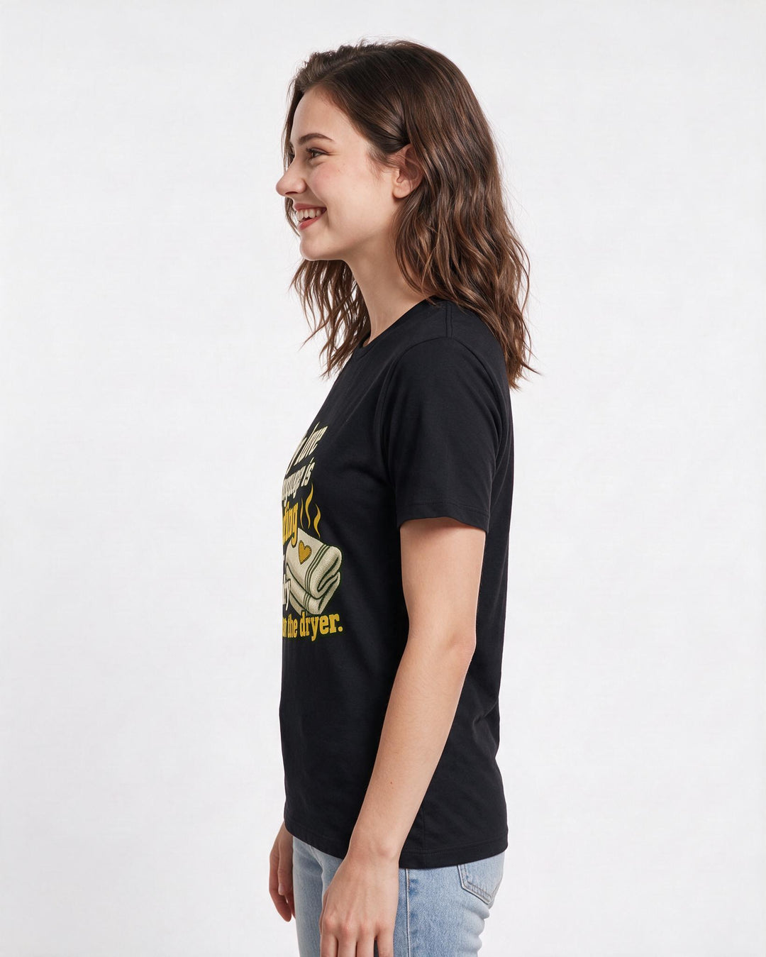 Grandparent Black T-Shirt for Women – Everyday Expression Graphic Tee product image 2