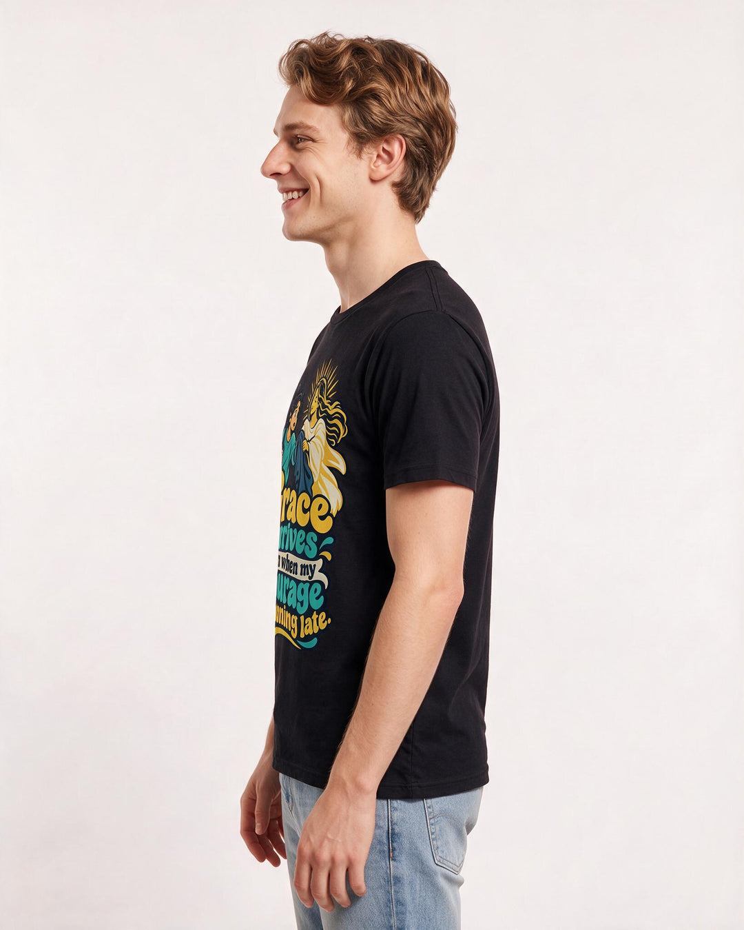 Christian Faith Black T-Shirt for Men – Everyday Expression Graphic Tee product image 2
