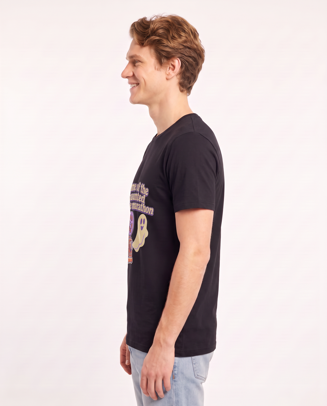 Home of the haunted movie marathon - Men's Black T-Shirt product image 3